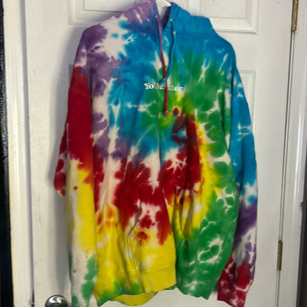 tie dye "You Matter" Hoodie *never worn*